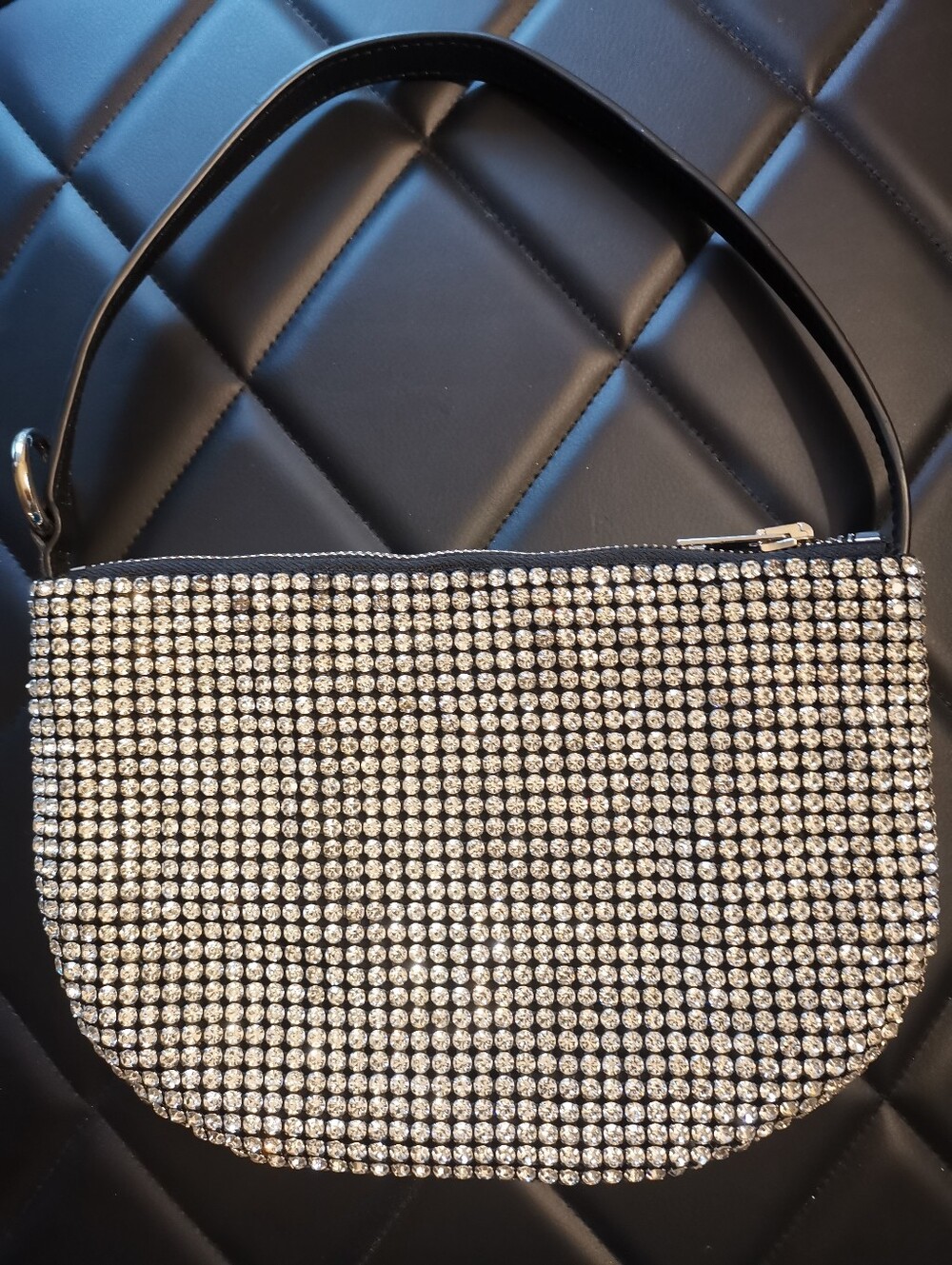 Authentic Alexander Wang Heiress Crystal Mesh Pouch / Shoulder Bag